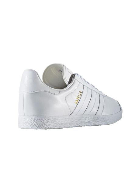 Zapatillas Adidas Gazelle Blanco Piel Hombre