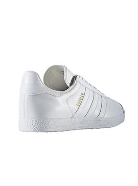 exposición Goneryl Cenar Zapatillas Adidas Gazelle Blanco Piel Hombre Mujer