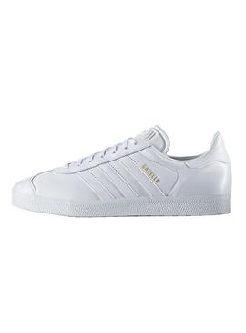 Zapatillas Adidas Gazelle Blanco Piel Hombre Mujer