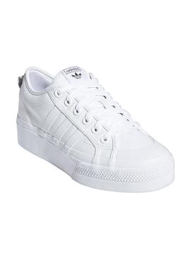 Zapatillas Adidas Nizza Platform Blanco Para Mujer