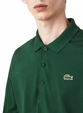 Polo Lacoste Long Verde para Hombre