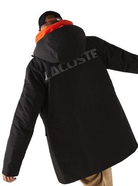 Parka Lacoste Waterproof Negro para Hombre