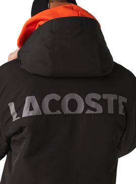 Parka Lacoste Waterproof Negro para Hombre