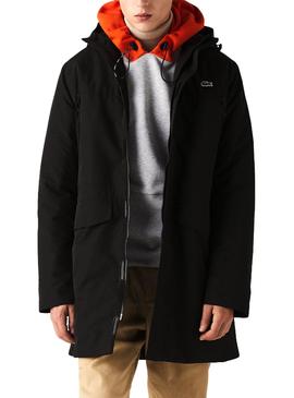 Parka Lacoste Waterproof Negro para Hombre