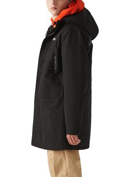 Parka Lacoste Waterproof Negro para Hombre