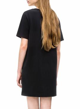 Vestido Calvin Klein Iconic Monogram Mujer Negro