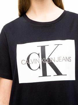 Vestido Calvin Klein Iconic Monogram Mujer Negro
