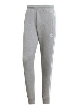 Pantalones Adidas 3 Bandas Gris Para Hombre