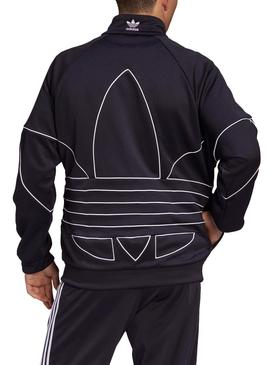 Chaqueta Adidas Big Trefoil Outline Negro Hombre