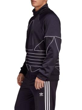 Chaqueta Adidas Big Trefoil Outline Negro Hombre