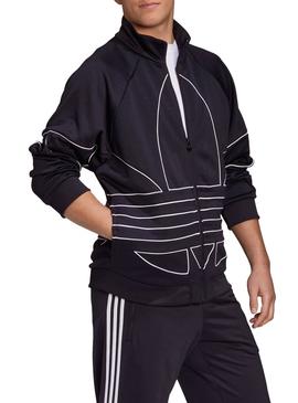 Chaqueta Adidas Big Trefoil Outline Negro Hombre