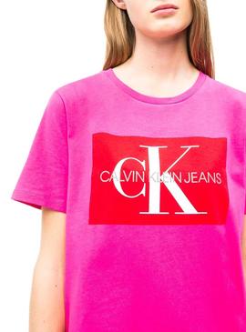 Vestido Calvin Klein Iconic Monogram Rosa Mujer