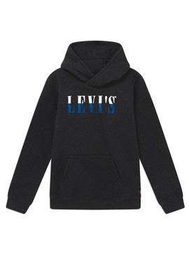 Sudadera Levis 90S Serif Logo Negro para Niño