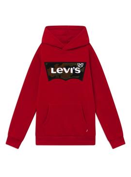 Sudadera Levis Batwing Camo Rojo para Niño