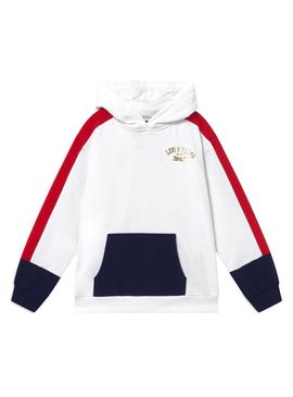 Sudadera Levis Color Block Blanco para Niña