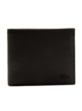 Cartera Lacoste Classic Negro Hombre