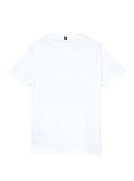 Camiseta Tommy Hilfiger Sticker Blanco para Niño