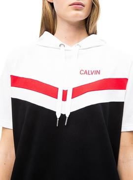 Vestido Calvin Klein Cheerleader Colorblock Hood 