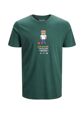 Camiseta Jack and Jones Dog Verde para Hombre