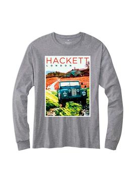 Camiseta Hackett Road Gris para Niño