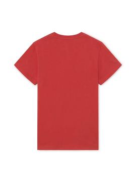 Camiseta Hackett Basic Logo Rojo para Niño