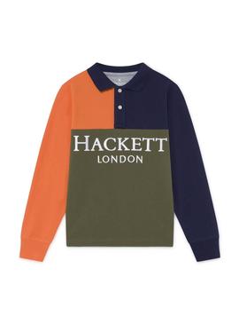 Polo Hackett Color Block Multicolor para Niño