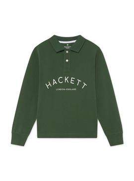 Polo Hackett Mr Classic Verde para Niño