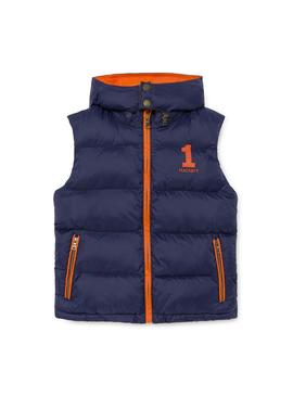 Chaleco Hooded Gilet Azul Niño