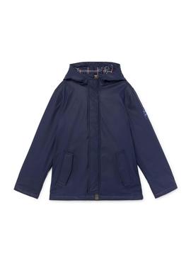 Cazadora Hackett Rain Azul para Niño