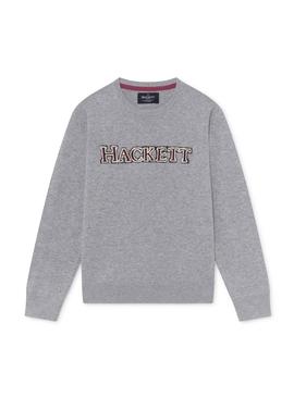 Jersey Hackett Logo Gris para Niño