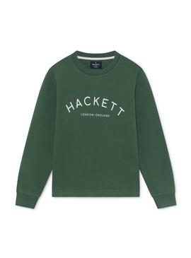 Sudadera Hackett Logo Verde para Niño