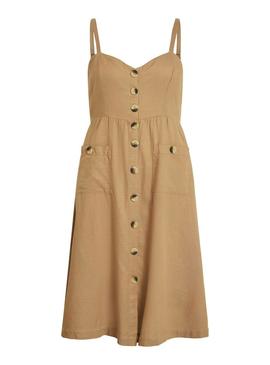 Vestido Vila Vikaluna Camel Para Mujer