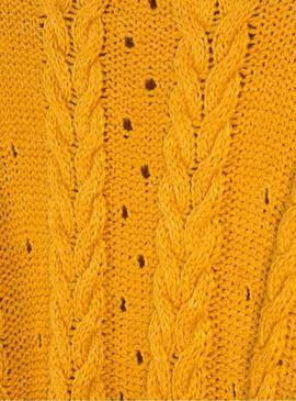 Jersey Mayoral Tricot Trenzas Mostaza Para Niña