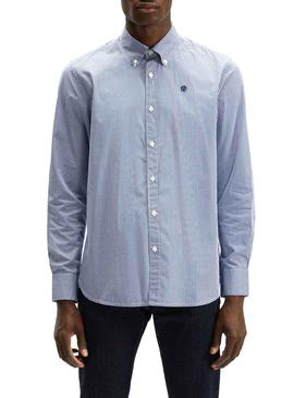 Camisa North Sails Vichy Azul para Hombre