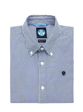 Camisa North Sails Vichy Azul para Hombre