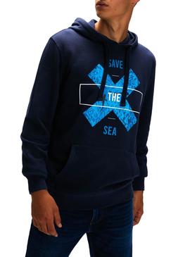 Sudadera North Sails Save Azul para Hombre