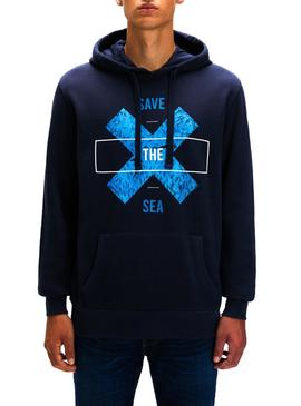 Sudadera North Sails Save Azul para Hombre