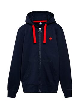 Sudadera North Sails Hooded Azul para Hombre