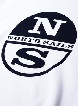 Sudadera North Sails Round Neck Blanco para Hombre