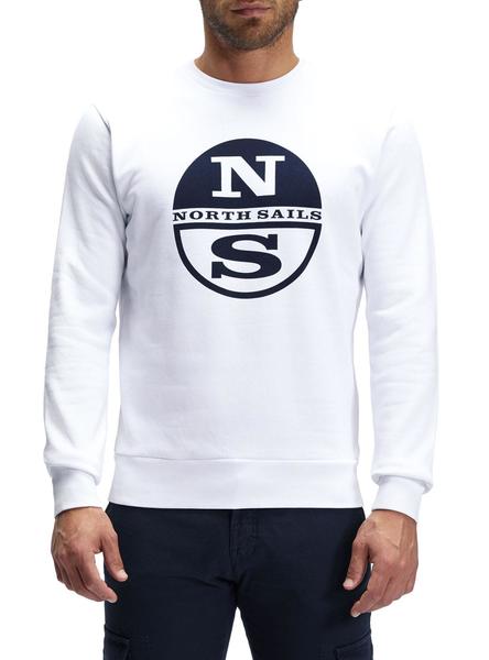 Sudadera North Sails Round Neck Blanco para Hombre