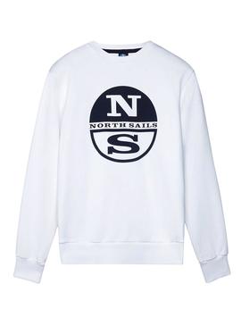 Sudadera North Sails Round Neck Blanco para Hombre