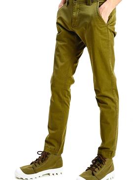 Pantalón Tommy Jeans Scanton Chino Verde Hombre