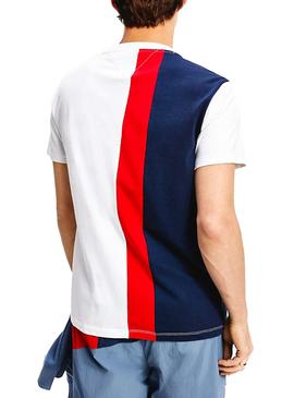 Camiseta Tommy Jeans Colorblock Vertical Hombre