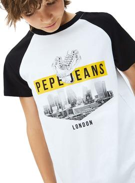 Camiseta Pepe Jeans Karamo Blanco para Niño