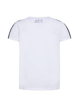 Camiseta Pepe Jeans Don Optic Blanco Para Niño