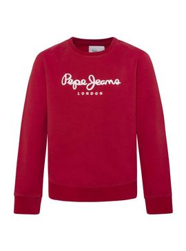 Sudadera Pepe Jeans Winter Ronit Granate Para Niño