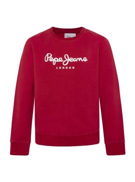 Sudadera Pepe Jeans Winter Ronit Granate Para Niño