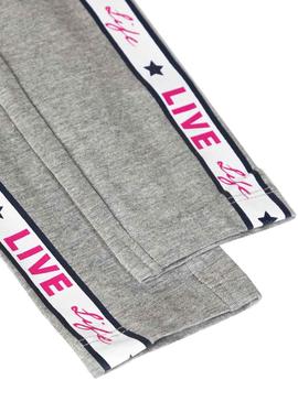 Legging Name It Vivian Text Gris Para Niña