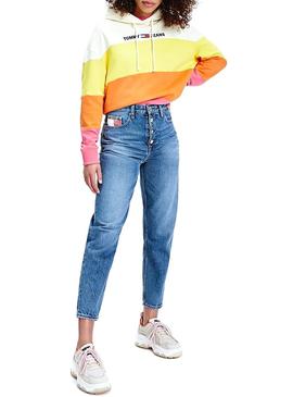 Sudadera Tommy Jeans Stripes Multicolor para Mujer