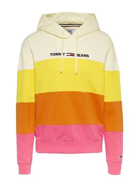 Sudadera Tommy Jeans Stripes Multicolor para Mujer